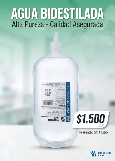 Agua Bidestilada Fresenius Kabi 1L - miniatura 2