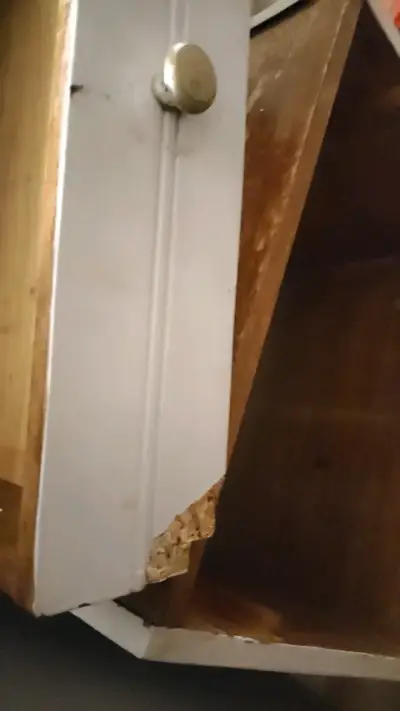 2 Mesas de noche de madera con cajones - miniatura 6