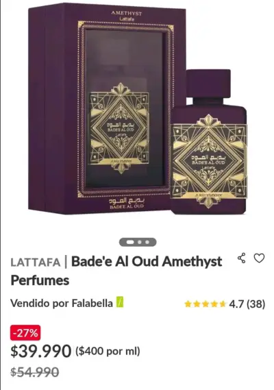 Perfume Bade'e Al Oud Amethyst 100ml - miniatura 4