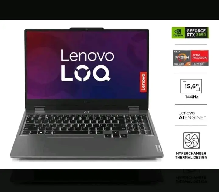 Laptop Gamer Lenovo LOQ 15.6" AMD Ryzen 5 - 1