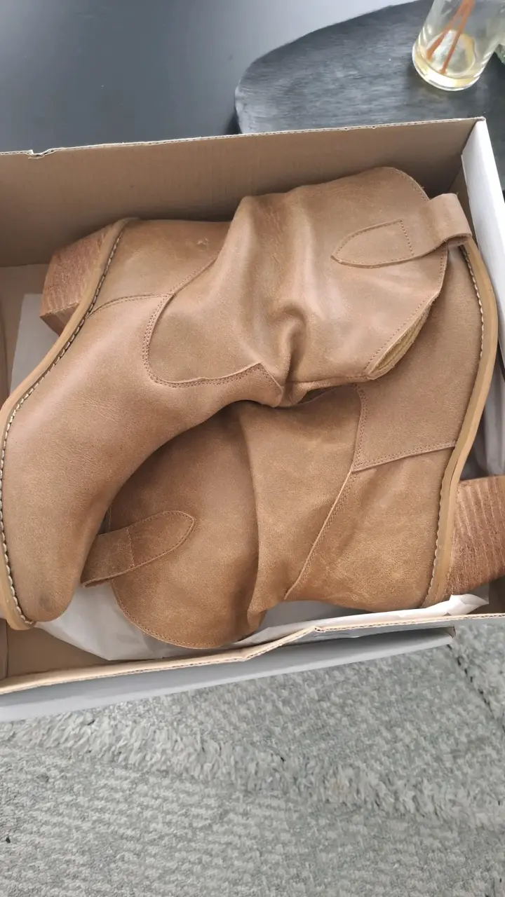 Botines de cuero marrón Mossa - 3