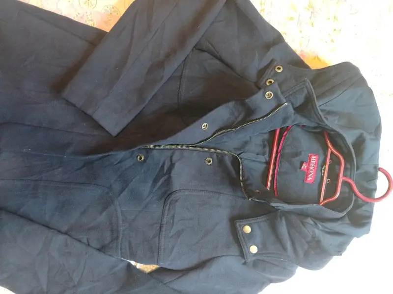 Abrigo azul marino talla S - 3
