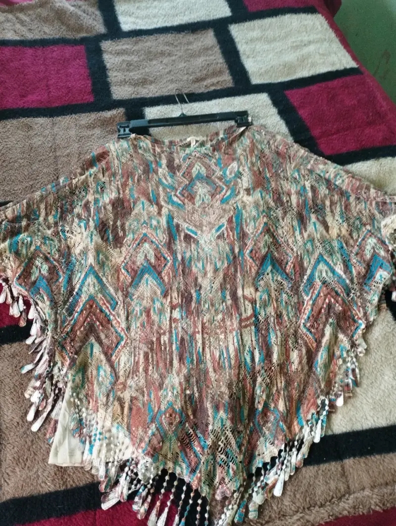 Blusa sin mangas con estampado, pescadoras de jean - 6