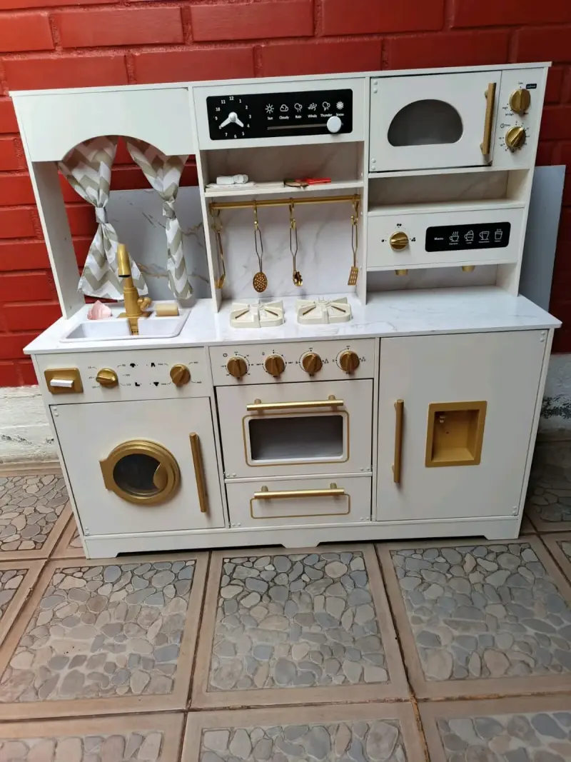 Cocina de Juguete Infantil de Madera con Accesorios - 2