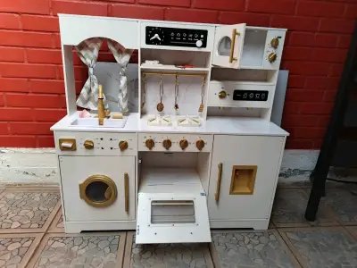 Cocina de Juguete Infantil de Madera con Accesorios - miniatura 3