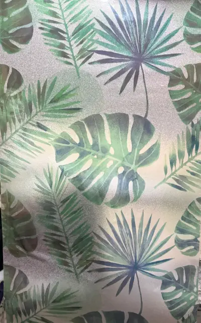Vinilo para ventanas  ; enpavonado hojas verdes - miniatura 1