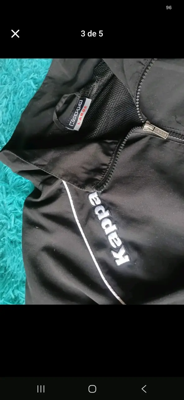 Chaqueta deportiva negra Kappa para hombre - 2