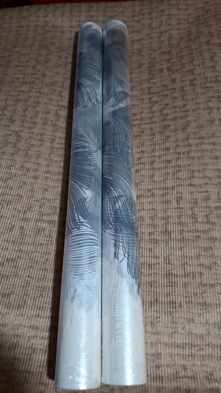 Vinilo para ventanas; enpavonado diseño de plumas - 2