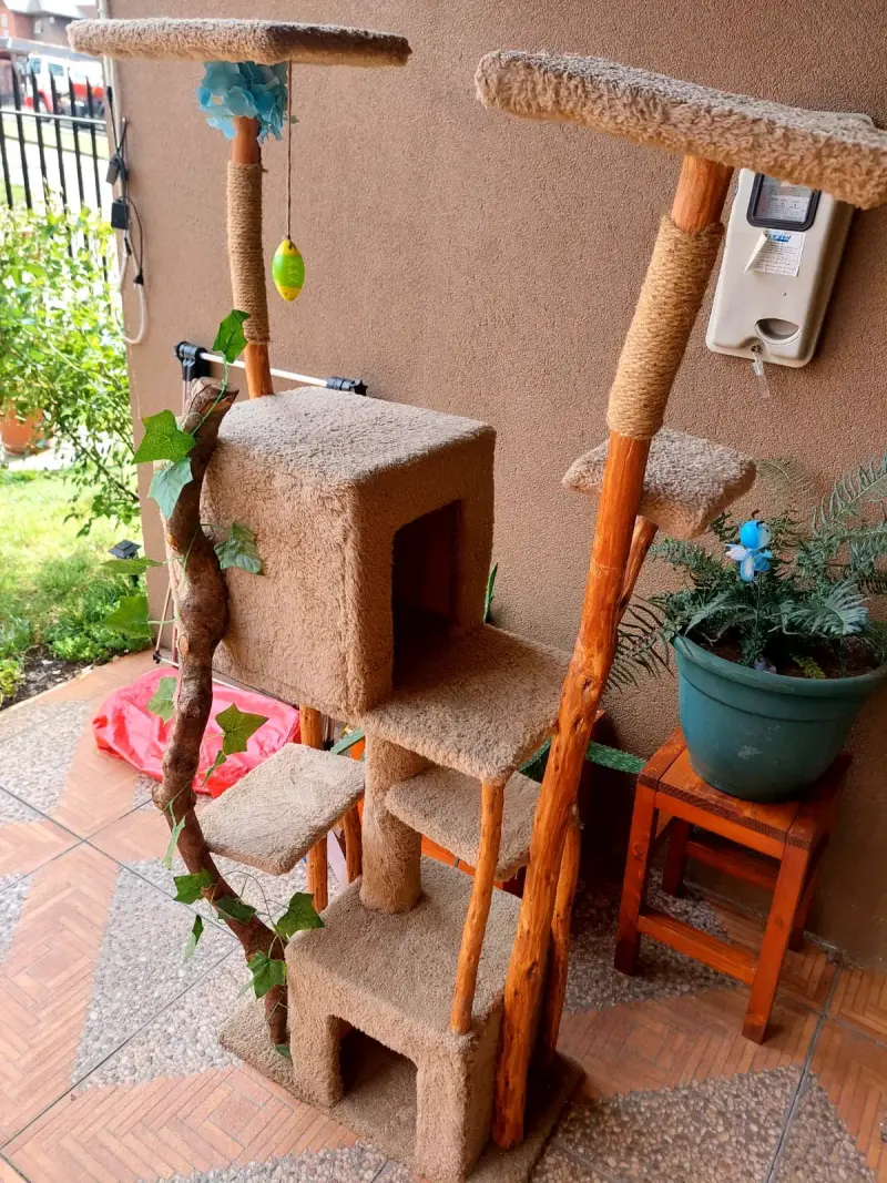 Árbol rascador para gatos con plataformas