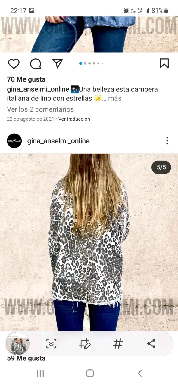 Chaqueta de mezclilla con estampado animal print - 2