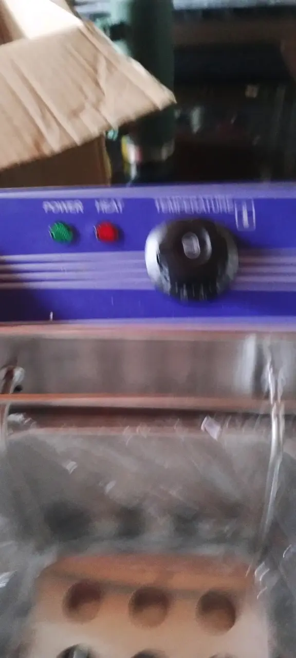 Freidora eléctrica de acero inoxidable con control de temperatura - 5