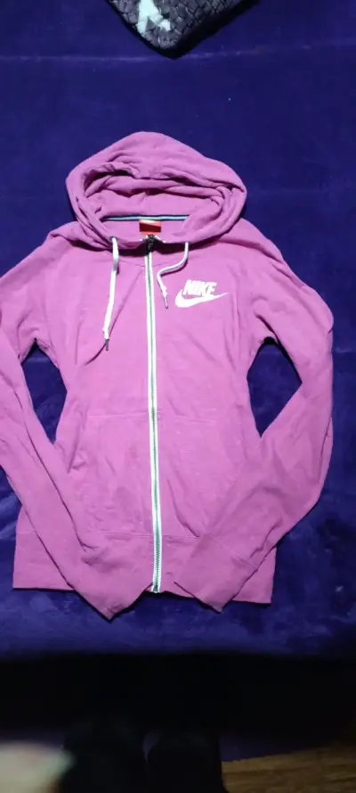 Polerón con capucha Nike Just Do It verde y morado - miniatura 2