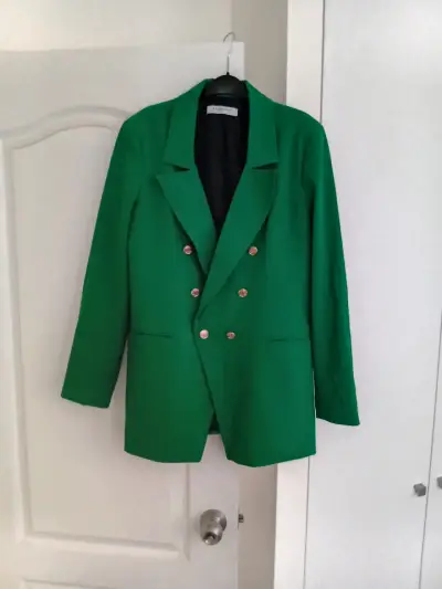 Blazer verde con botones dorados Basement - miniatura 1