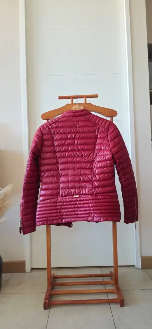 Chaqueta acolchada roja para mujer talla M - 2
