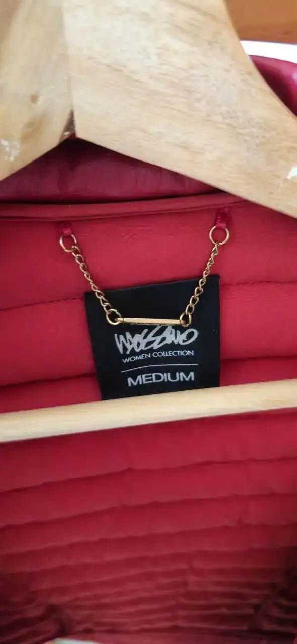 Chaqueta acolchada roja para mujer talla M - 3