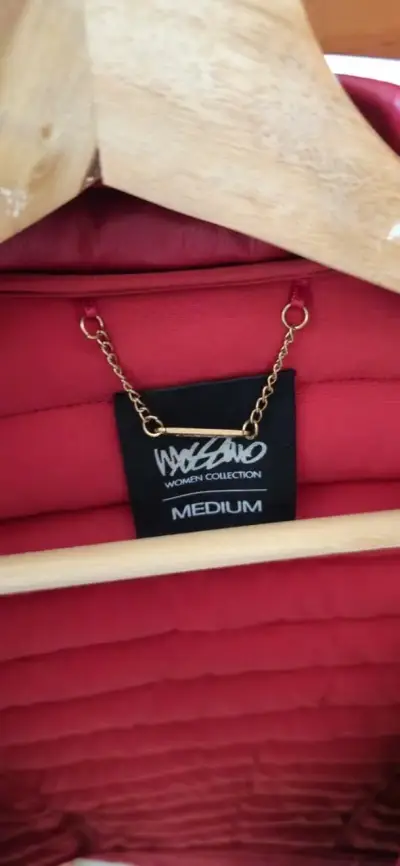 Chaqueta acolchada roja para mujer talla M - miniatura 3