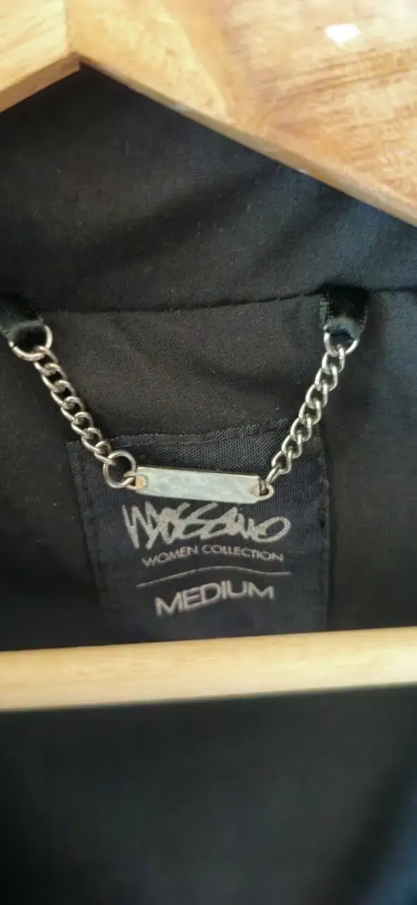Abrigo acolchado negro para mujer talla M - 4