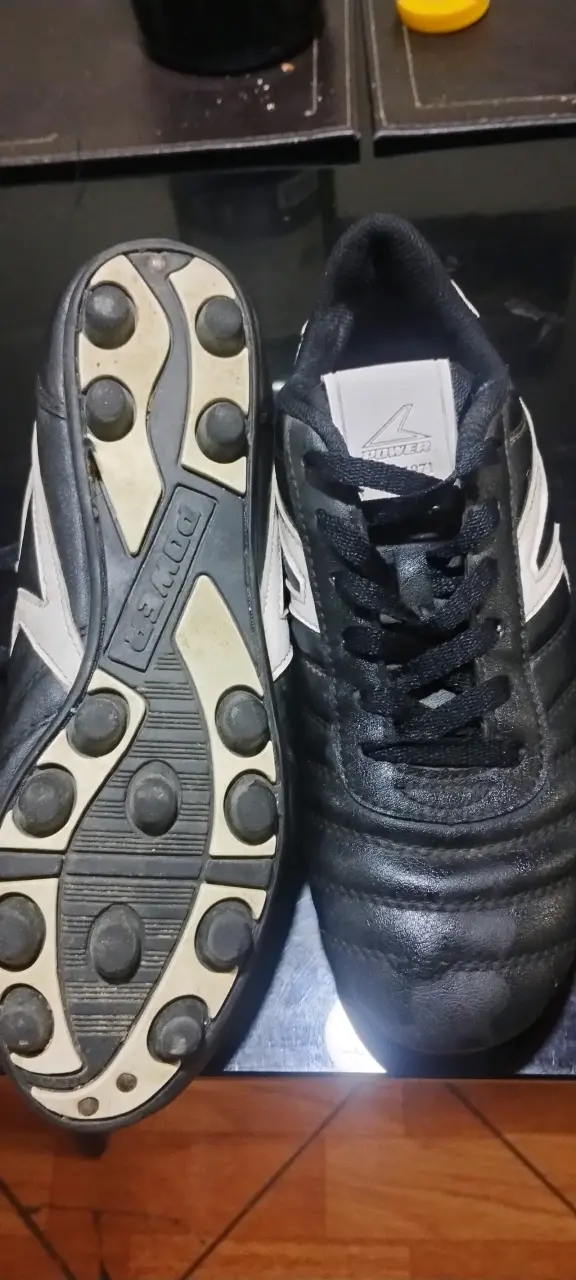 Zapatillas de fútbol Grays negras y naranjas - 3