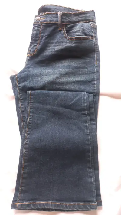Jeans azul oscuro Old Navy para mujer - miniatura 1