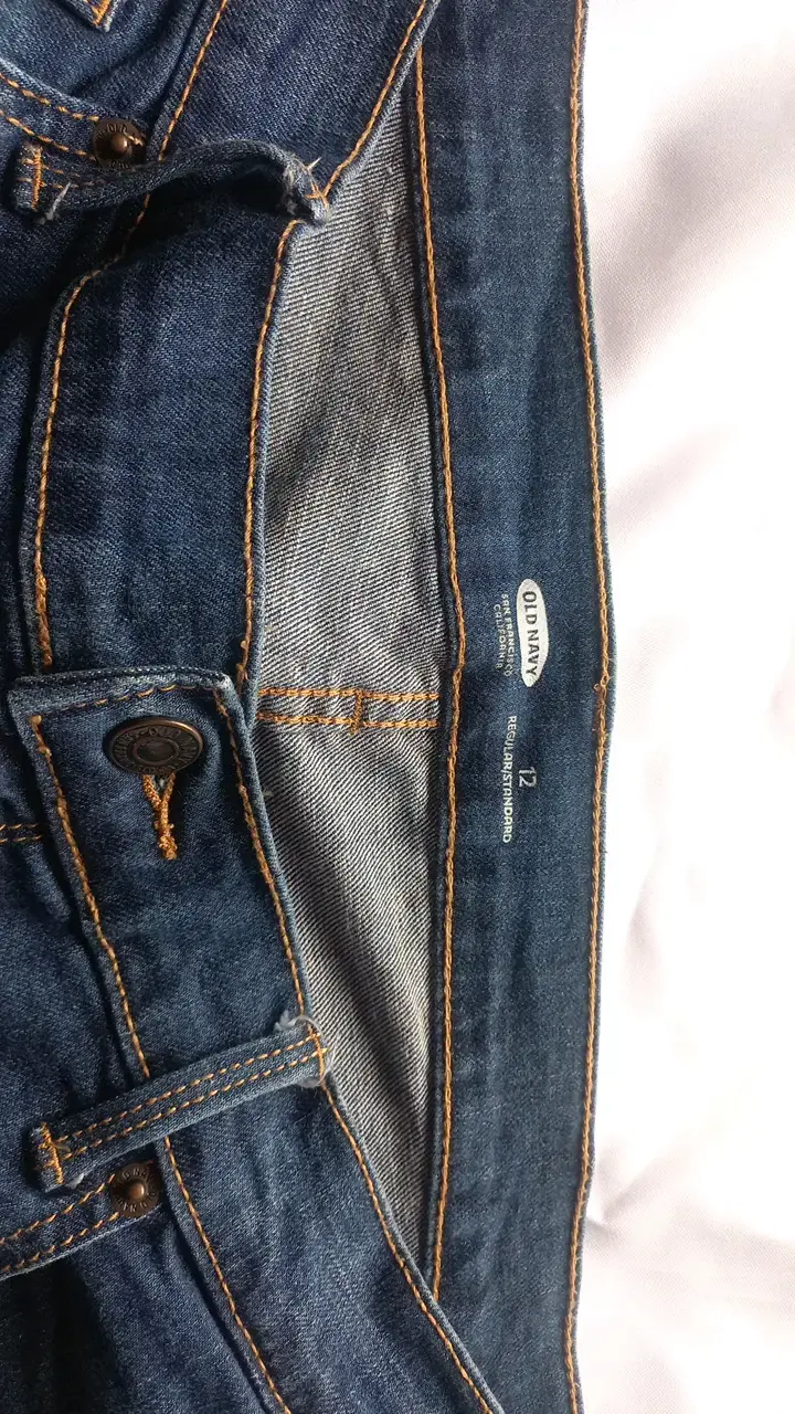 Jeans azul oscuro Old Navy para mujer - 3