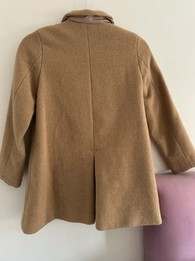 Abrigo de lana beige para niña Coniglio T12 - 3