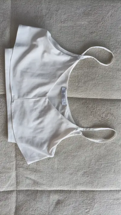 Top blanco de tirantes Zara - miniatura 1