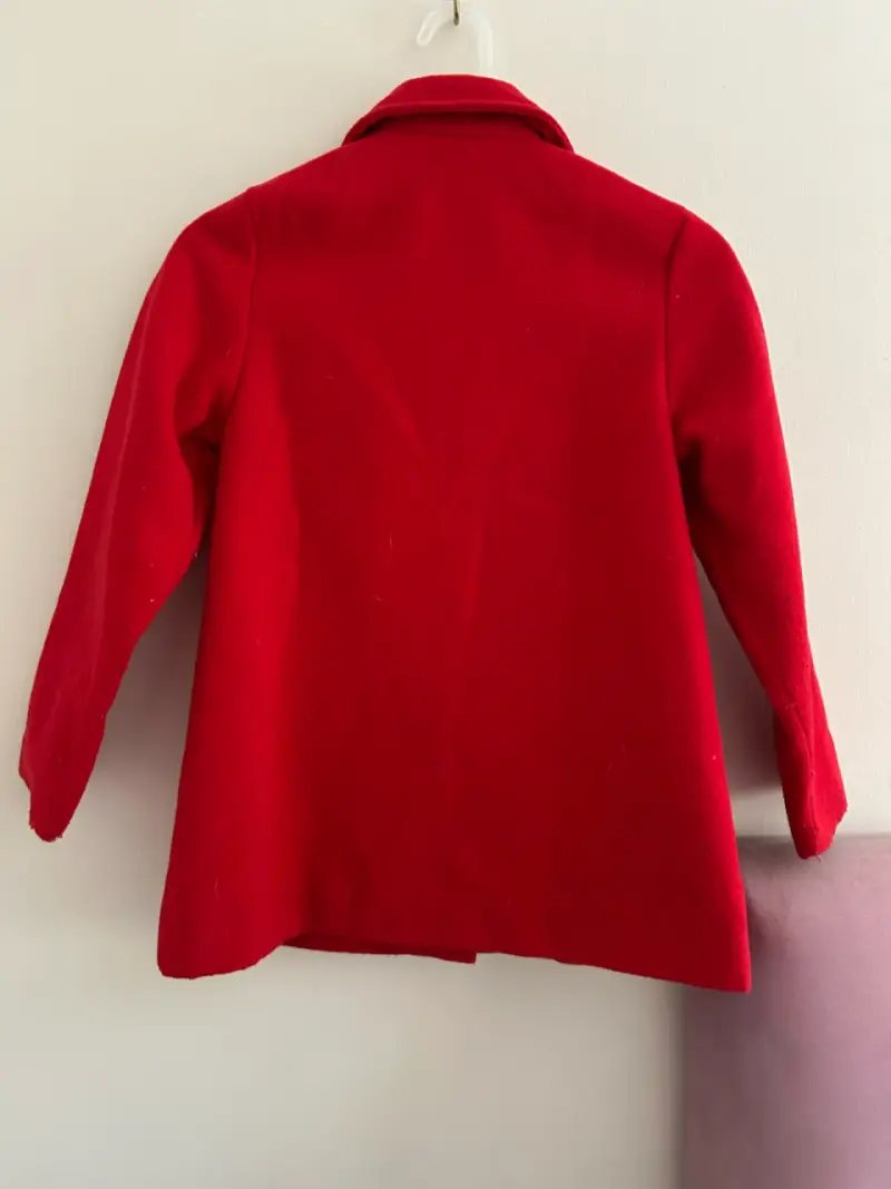 Abrigo rojo para niña Kukuli talla 12 - 3