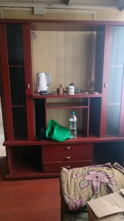 Mueble de madera para sala con estantes - miniatura 1