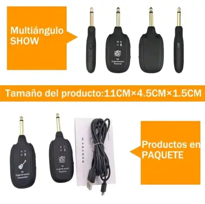 Transmisor y receptor de sonido A8 inalámbrico - miniatura 2