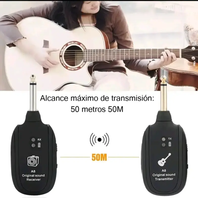 Transmisor y receptor de sonido A8 inalámbrico - 4