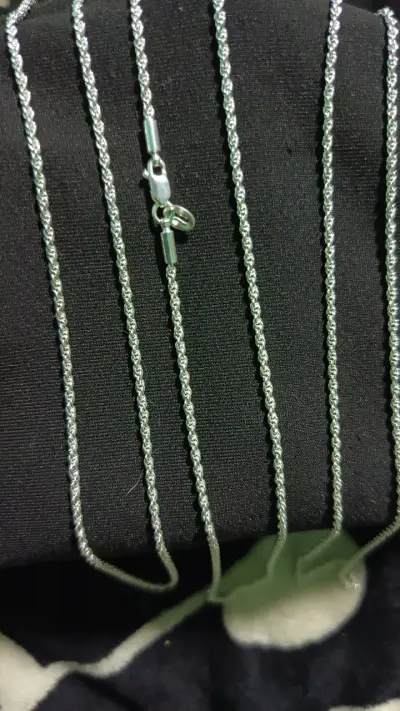Cadena de plata estilo trenzado - miniatura 1