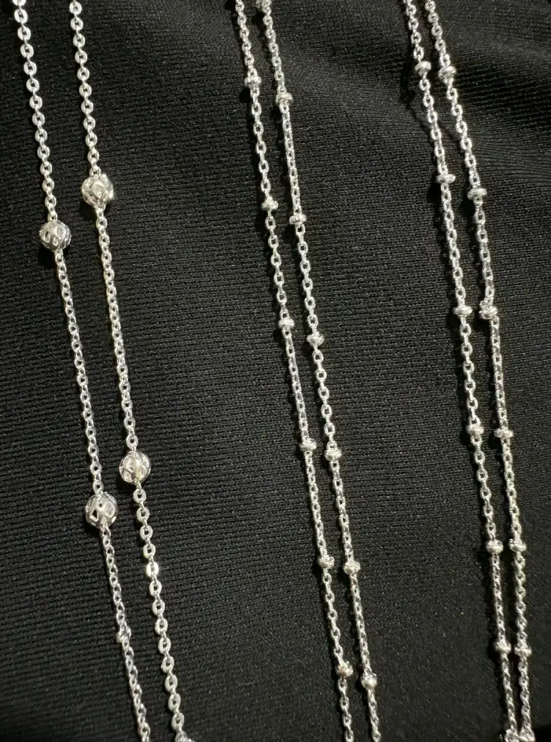 Cadena de plata estilo trenzado - 2