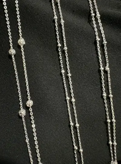 Cadena de plata estilo trenzado - miniatura 2