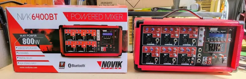 Amplificador Mezclador Novik Neo 6400BT 800W - 3