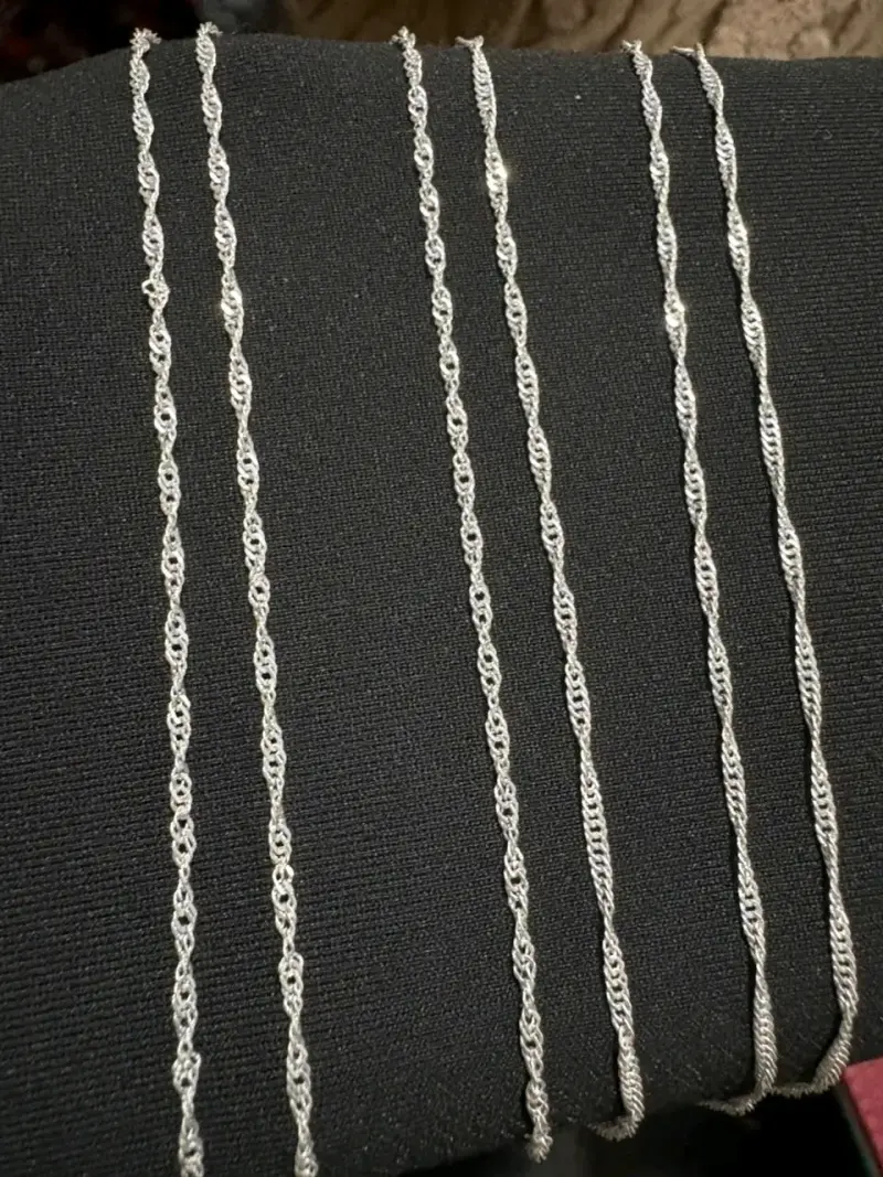 Cadena de plata estilo trenzado - 3