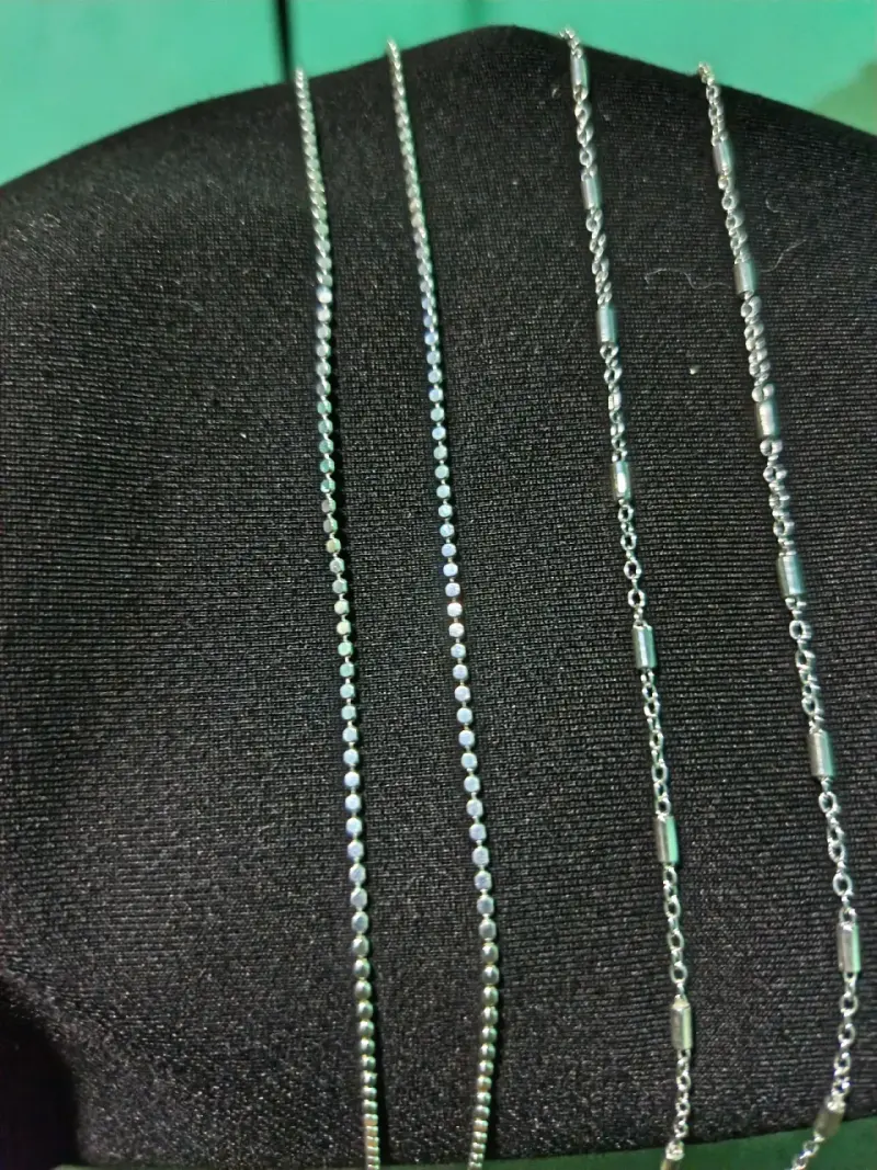 Cadena de plata estilo trenzado - 4