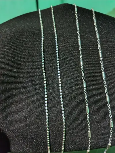 Cadena de plata estilo trenzado - miniatura 4