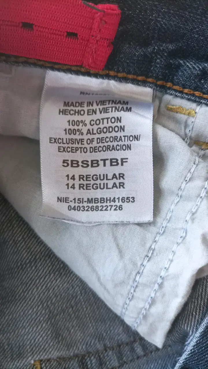 Jeans de mezclilla azul talla 14 regular - 3