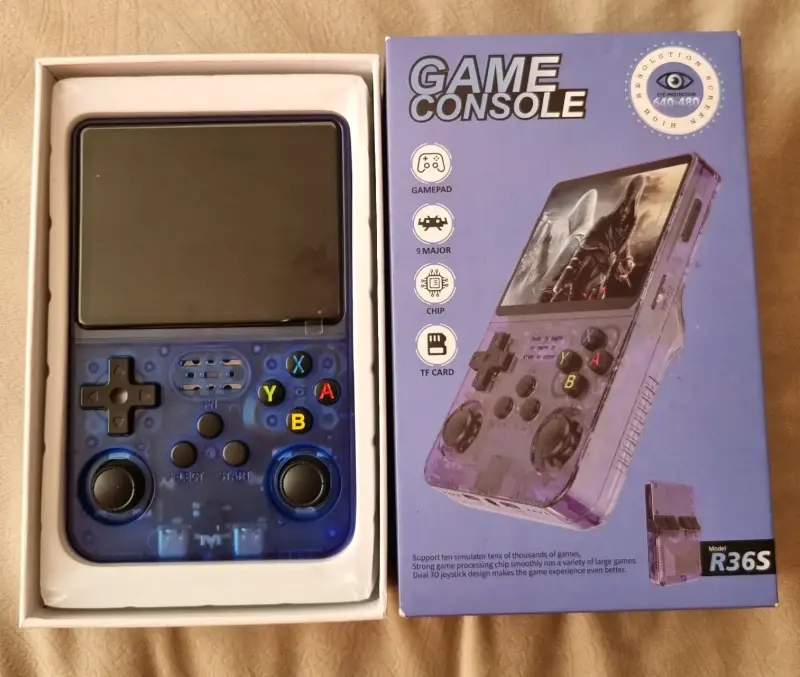Consola de Juegos Portátil R36S Azul - 2