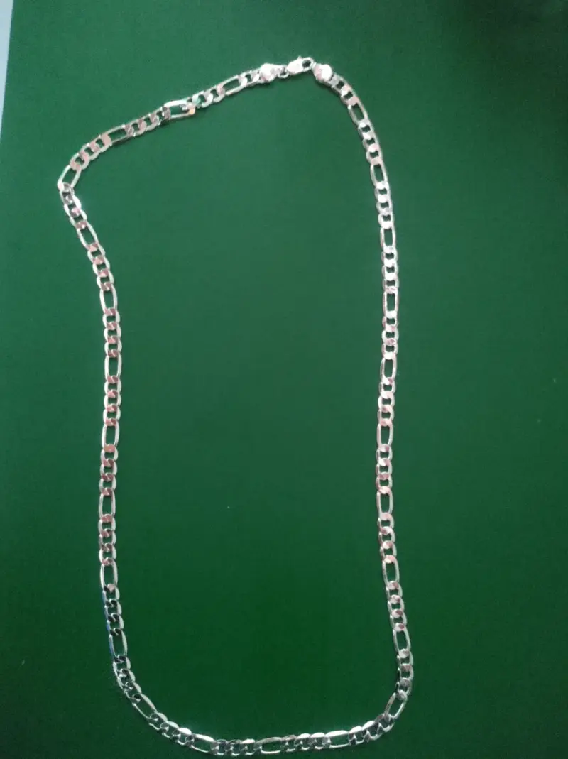 Cadena de plata larga nueva - 1