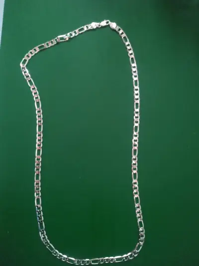 Cadena de plata larga nueva - miniatura 1