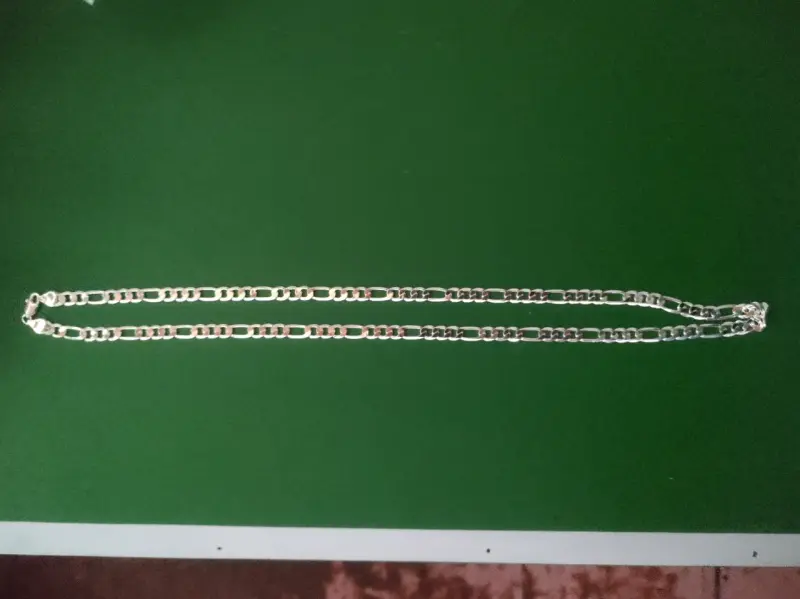 Cadena de plata larga nueva - 2