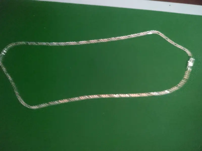 Cadena de plata larga nueva - 1
