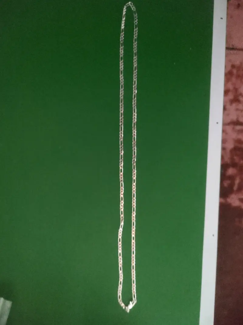 Cadena de plata larga nueva - 2