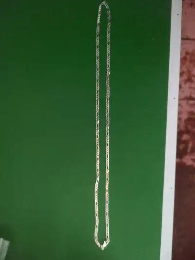 Cadena de plata larga nueva - miniatura 2