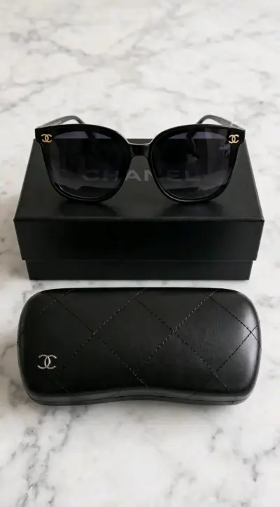Gafas de Sol Chanel Negras con Estuche - miniatura 1
