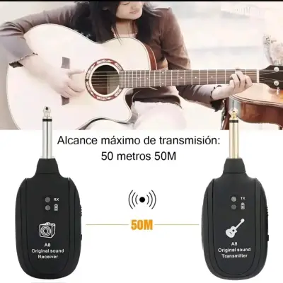 Transmisor y receptor de sonido A8 inalámbrico - miniatura 4