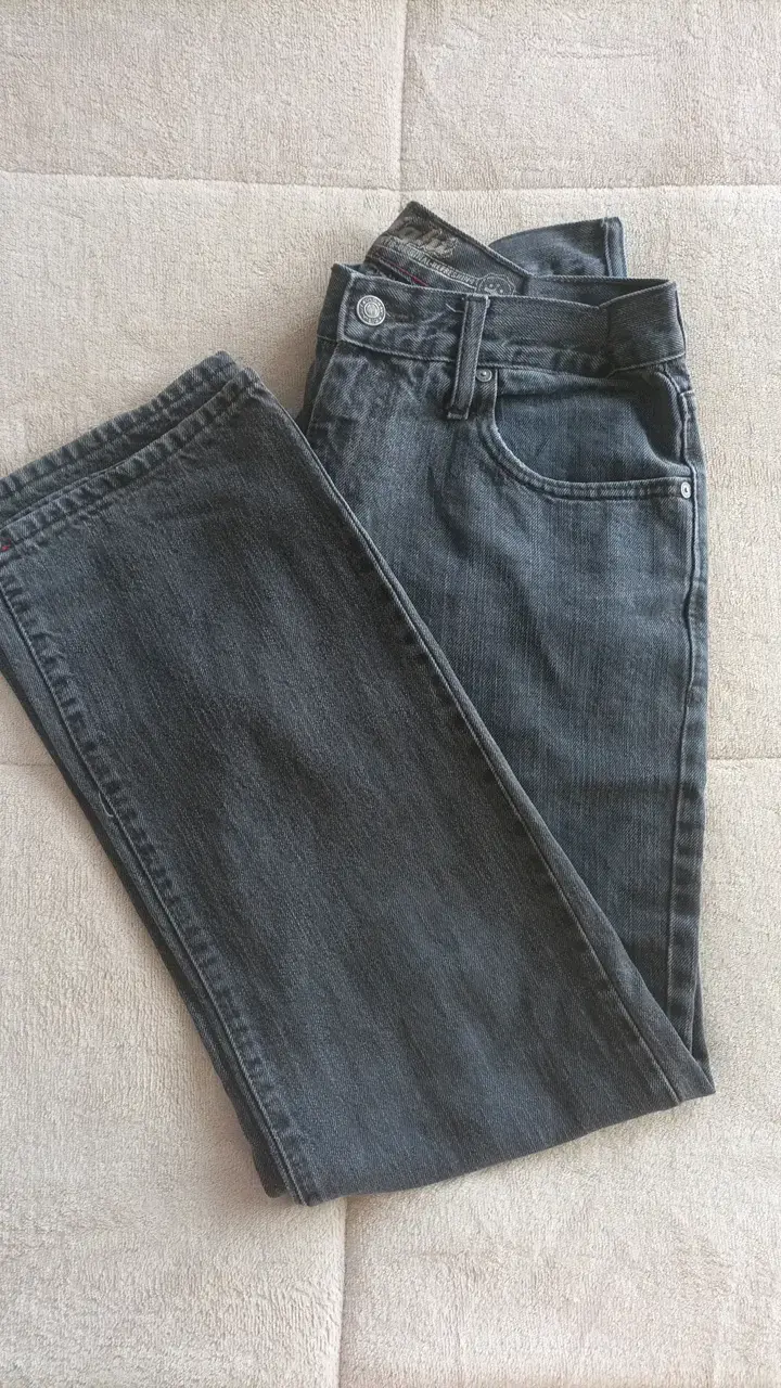 Jeans rectos Old Navy gris oscuro
