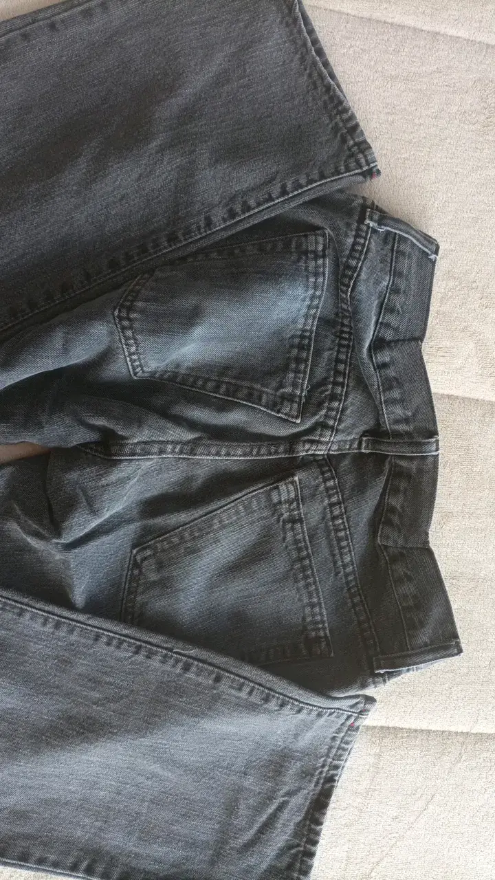 Jeans rectos Old Navy gris oscuro - 3