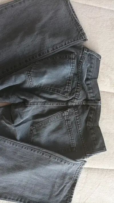 Jeans rectos Old Navy gris oscuro - miniatura 3